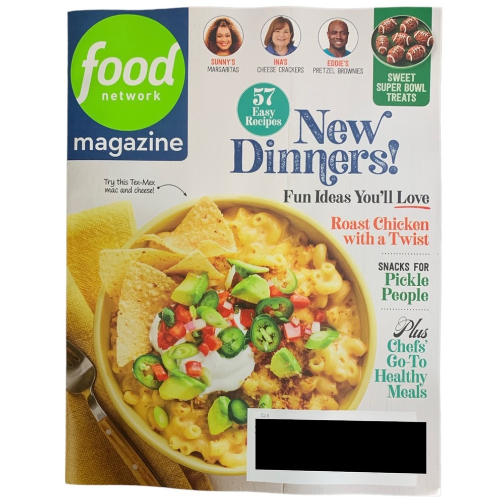 Food Network Magazine January 2023 Sweet Superbowl Treats 57 New Dinners Chicken